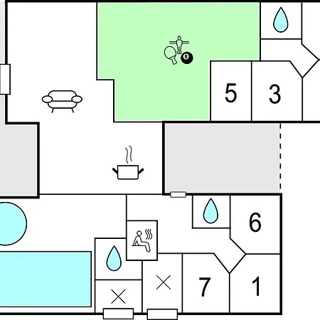 Awesome In Idestrup With Kitchen Дом отдыха *